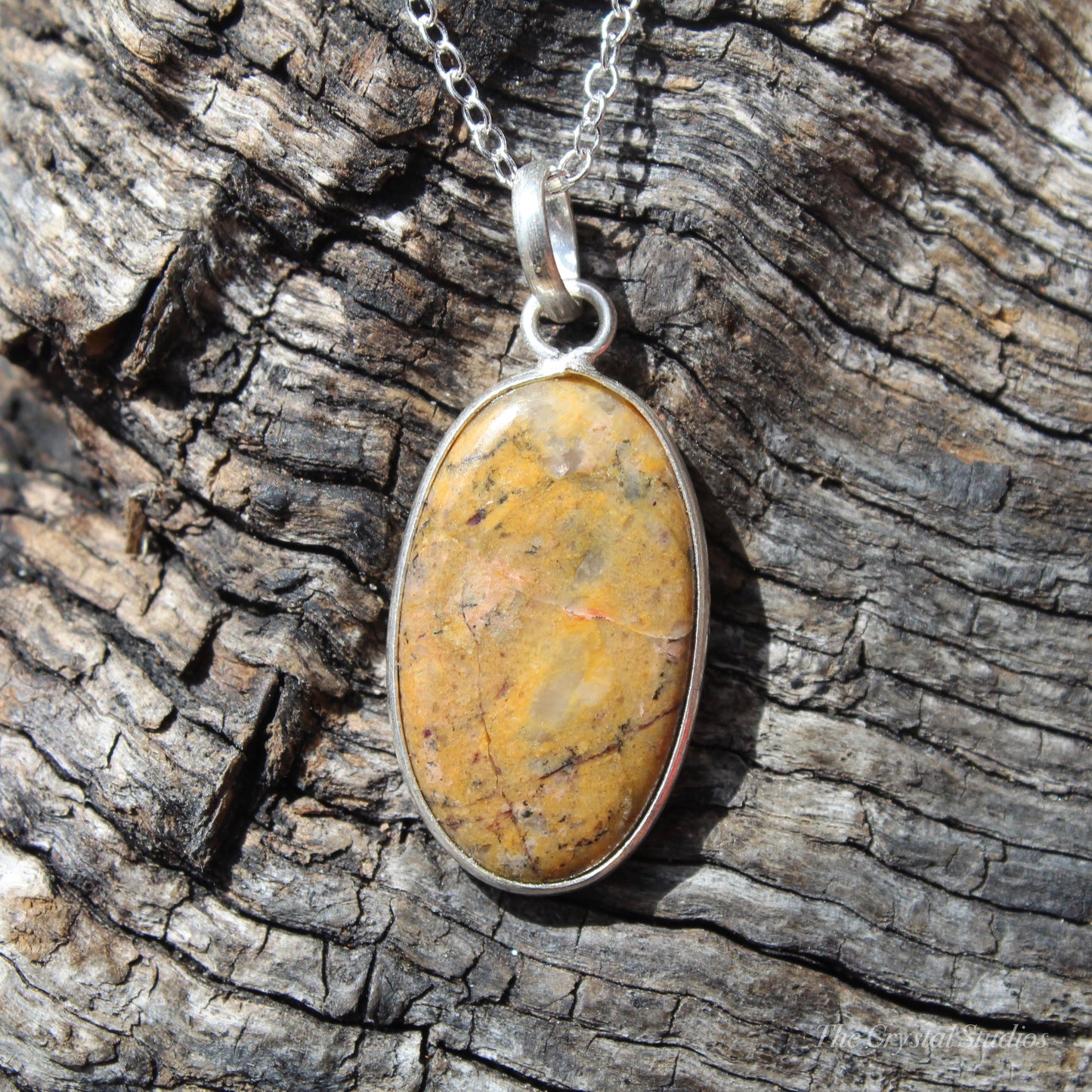 Brecciated Jasper Classic Silver Pendant