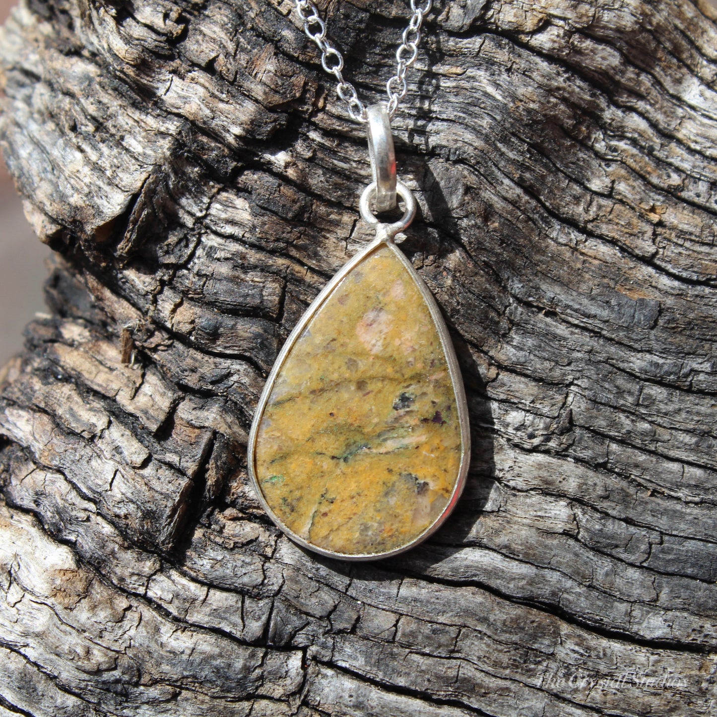 Brecciated Jasper Classic Silver Pendant