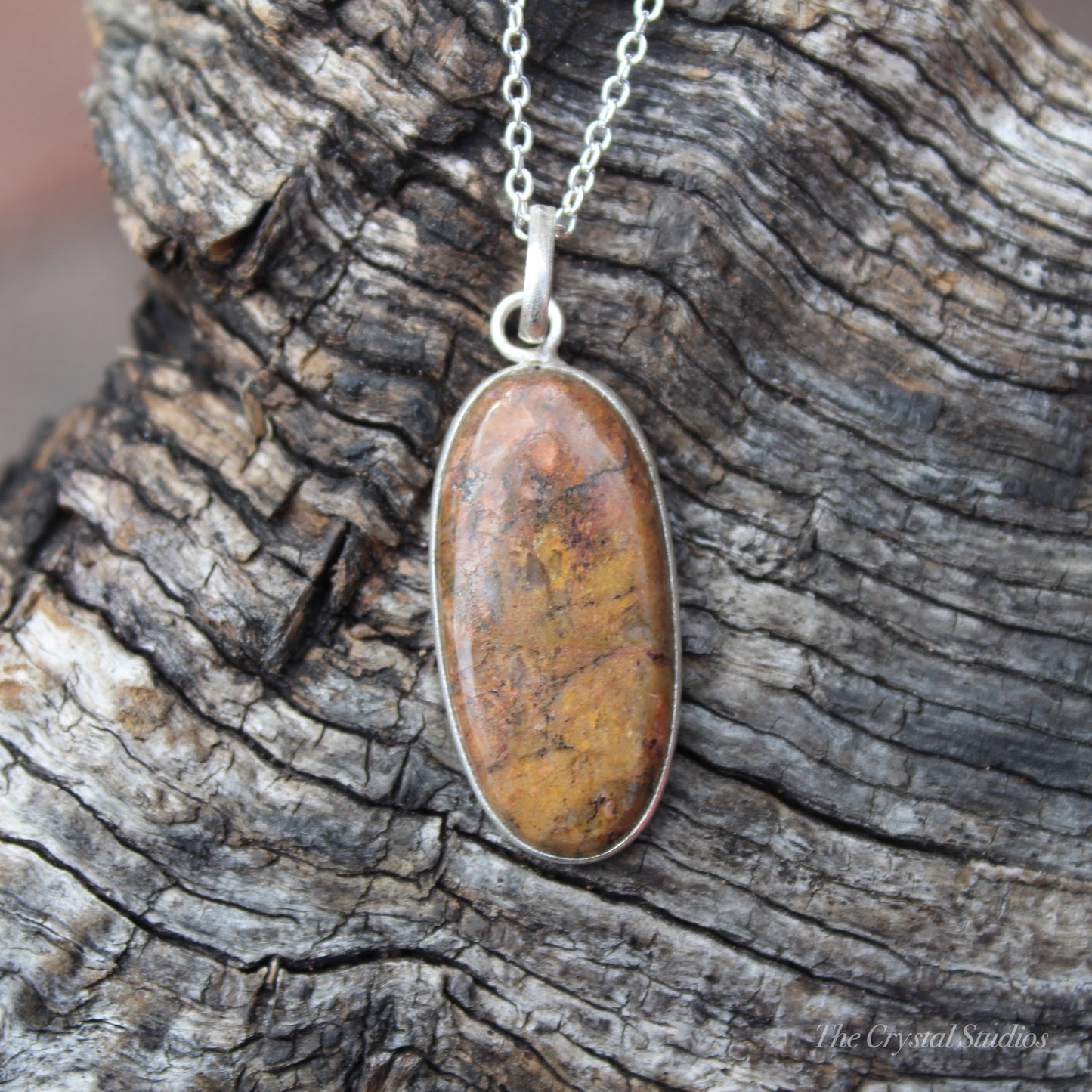 Brecciated Jasper Classic Silver Pendant