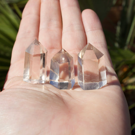 Smokey Quartz Polished Crystal Point Set