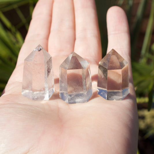 Smokey Quartz Polished Crystal Point Set