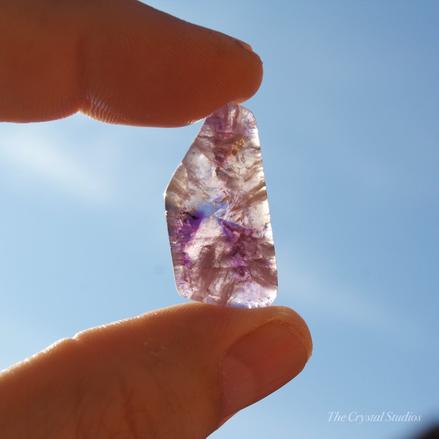 Super Seven Polished Crystal Slice