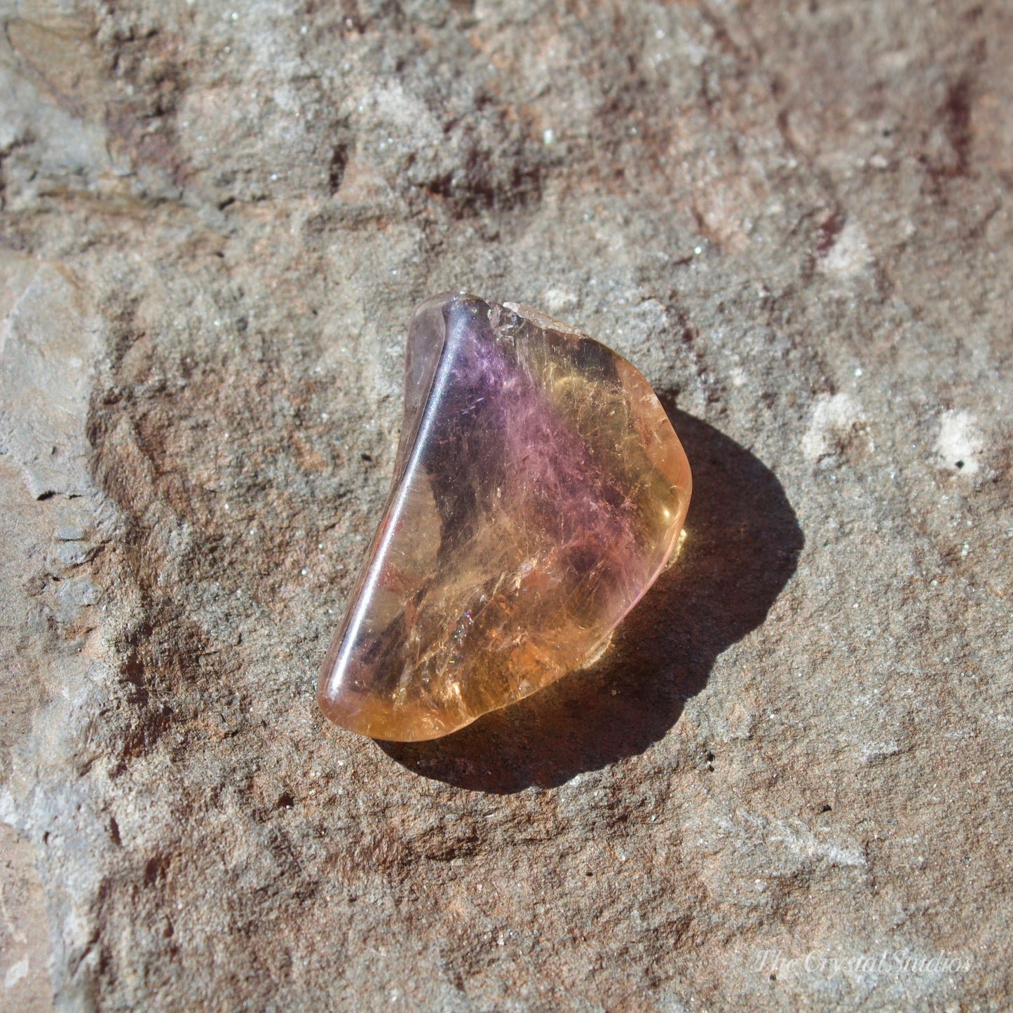 Super Seven Polished Crystal Slice