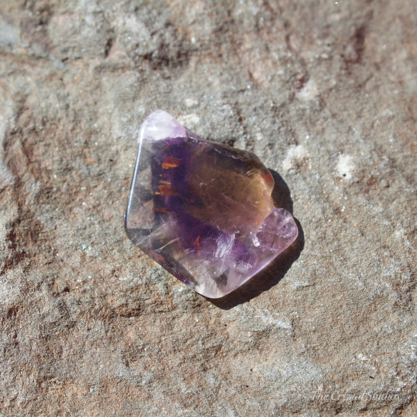 Super Seven Polished Crystal Slice