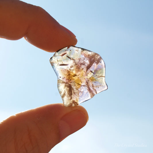 Super Seven Polished Crystal Slice