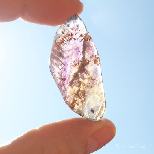 Super Seven Polished Crystal Slice