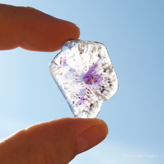 Super Seven Polished Crystal Slice