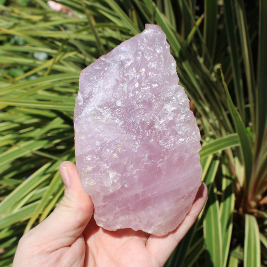 Lavender Rose Quartz Natural Crystal