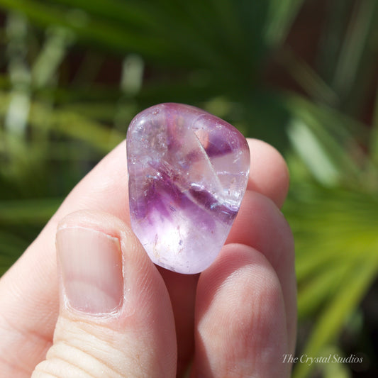 Phantom Amethyst Polished Crystal Tumblestone