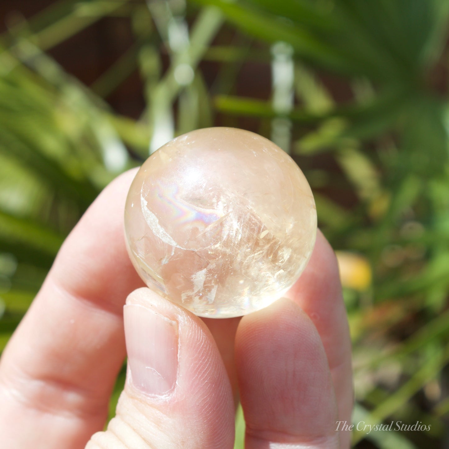 Honey Calcite Small Polished Crystal Sphere