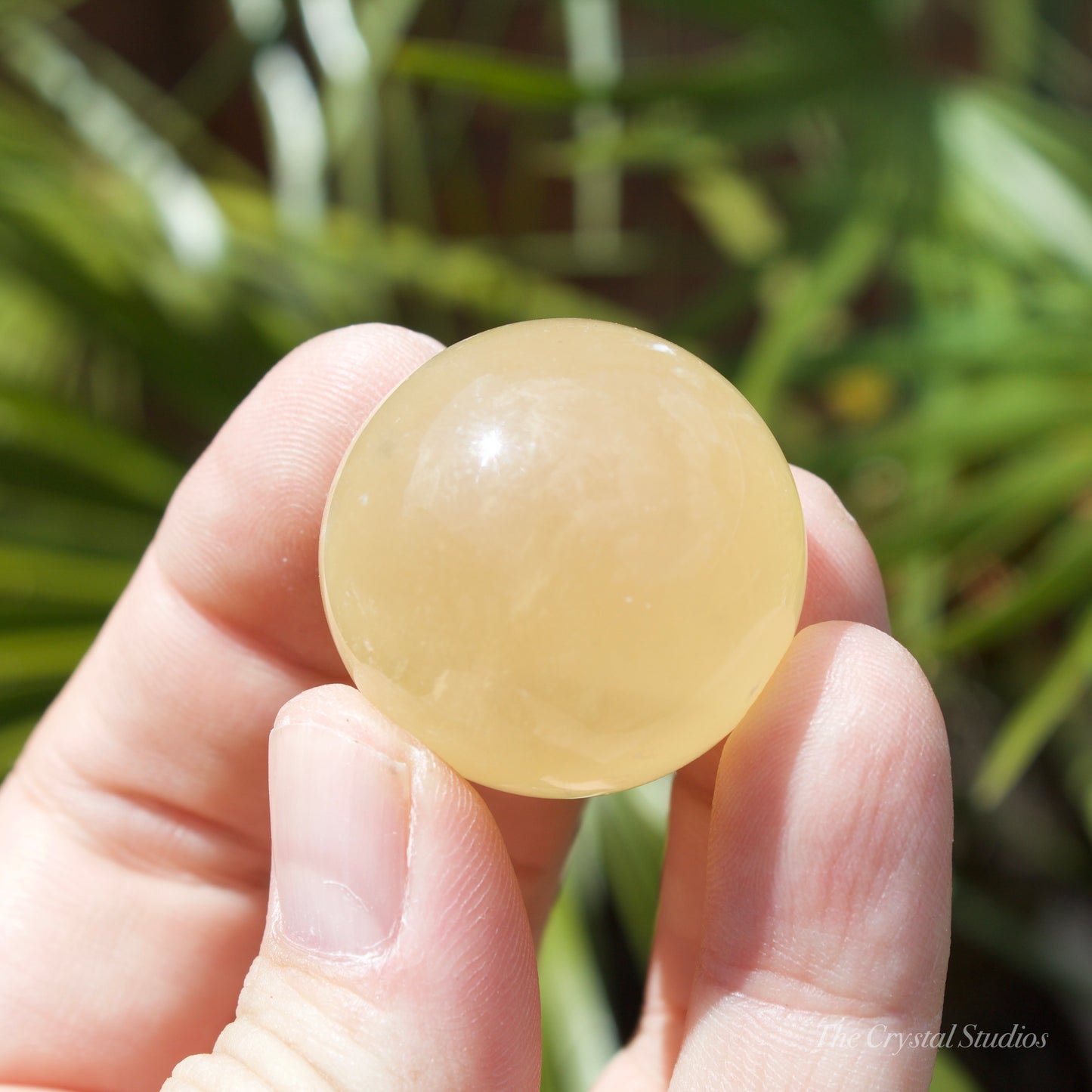 Honey Calcite Small Polished Crystal Sphere