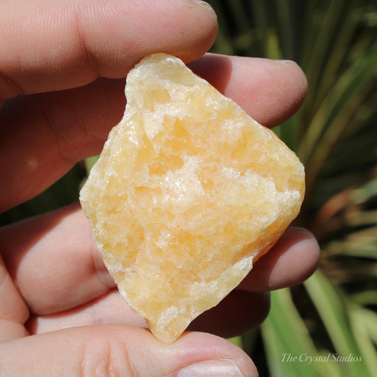 Orange Calcite Natural Large Crystal