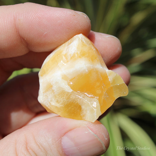 Orange Calcite Natural Medium Crystal