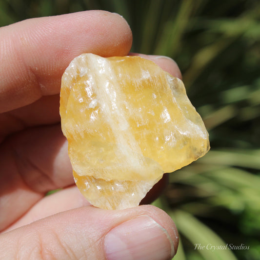 Orange Calcite Natural Medium Crystal