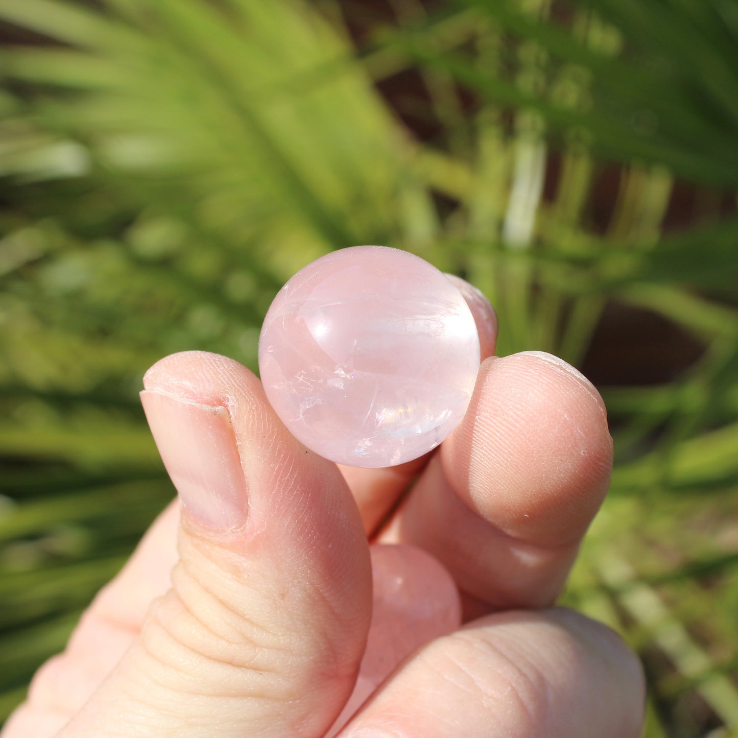 Rose Quartz Small Polished Crystal Spheres