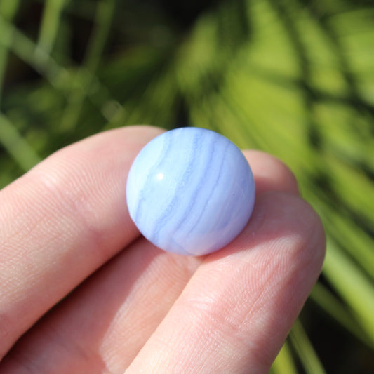 Blue Lace Agate Polished Crystal Sphere