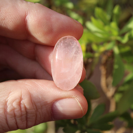 Rose Quartz Polished Cabochon Crystal