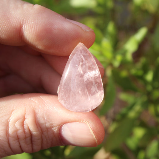 Rose Quartz Polished Cabochon Crystal