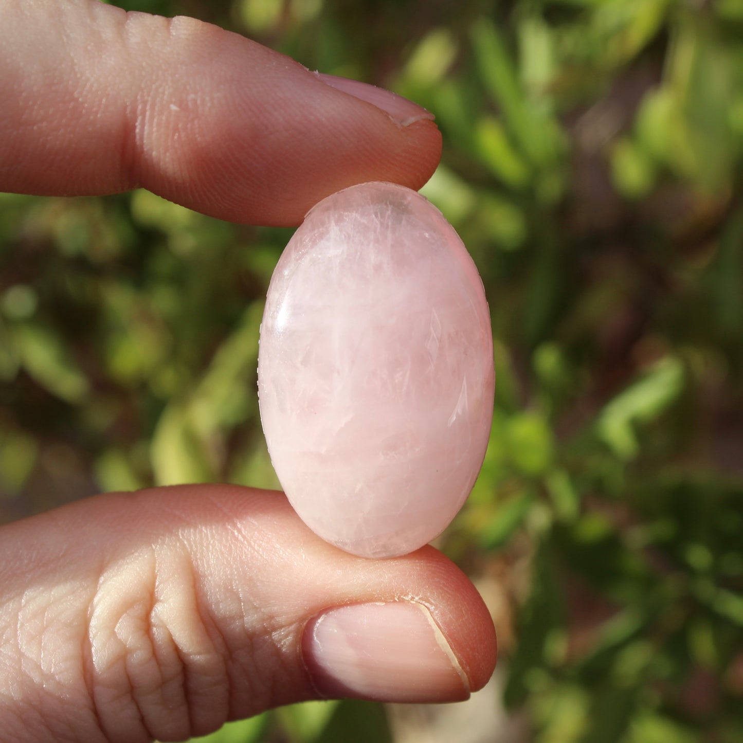 Rose Quartz Polished Cabochon Crystal