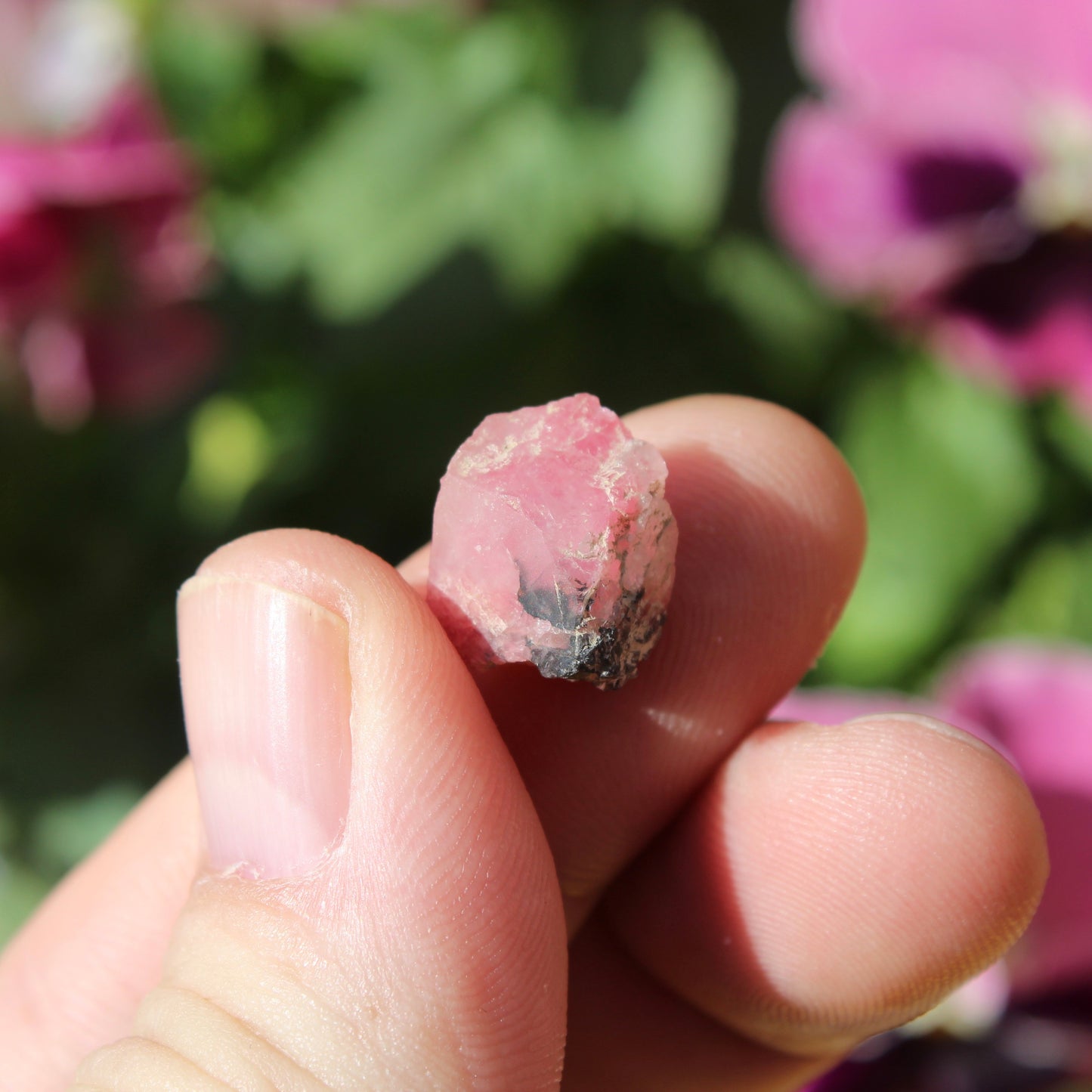 Rhodochrosite Part Polished Crystal