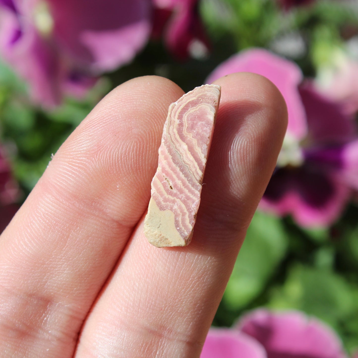 Rhodochrosite Part Polished Crystal