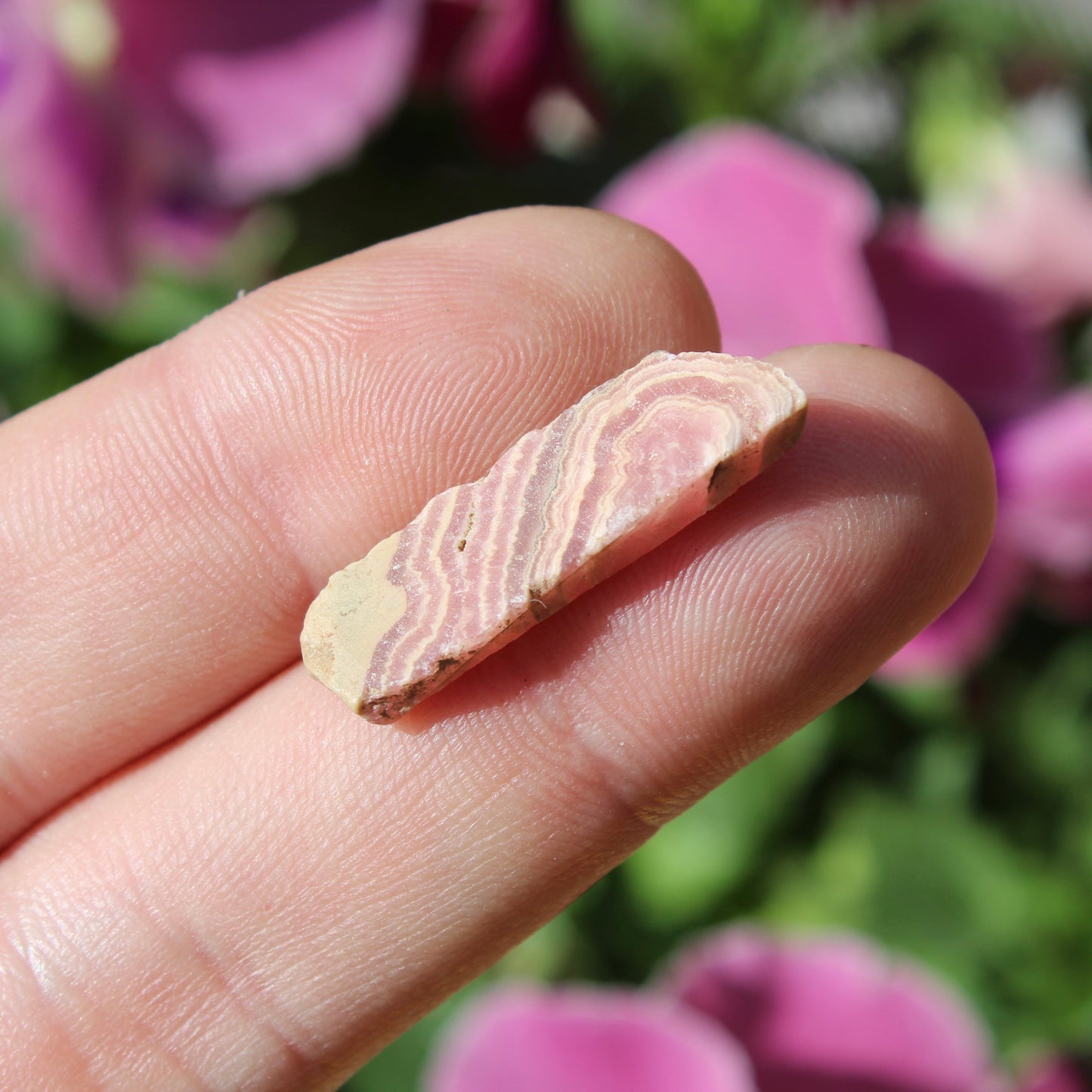 Rhodochrosite Part Polished Crystal