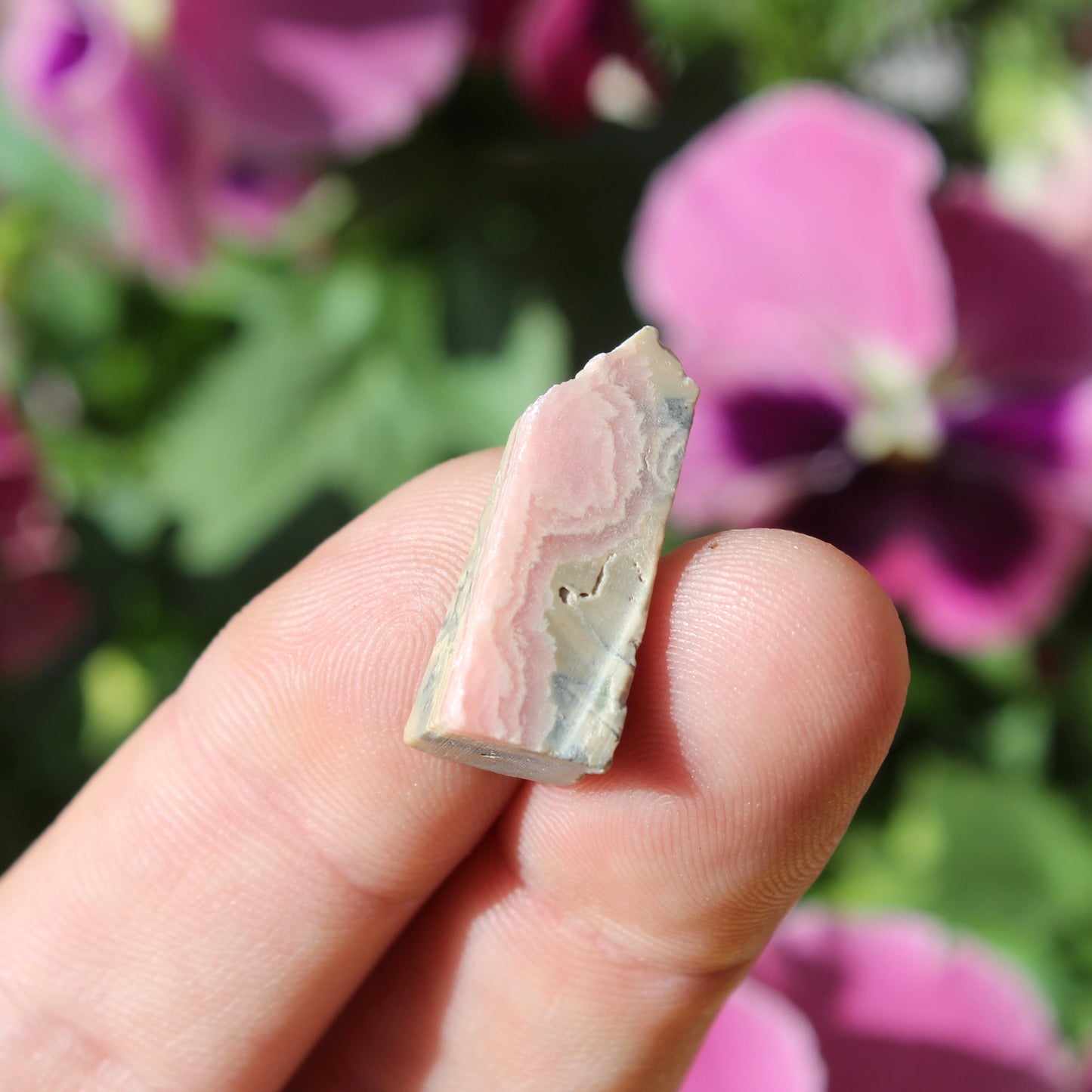 Rhodochrosite Part Polished Crystal