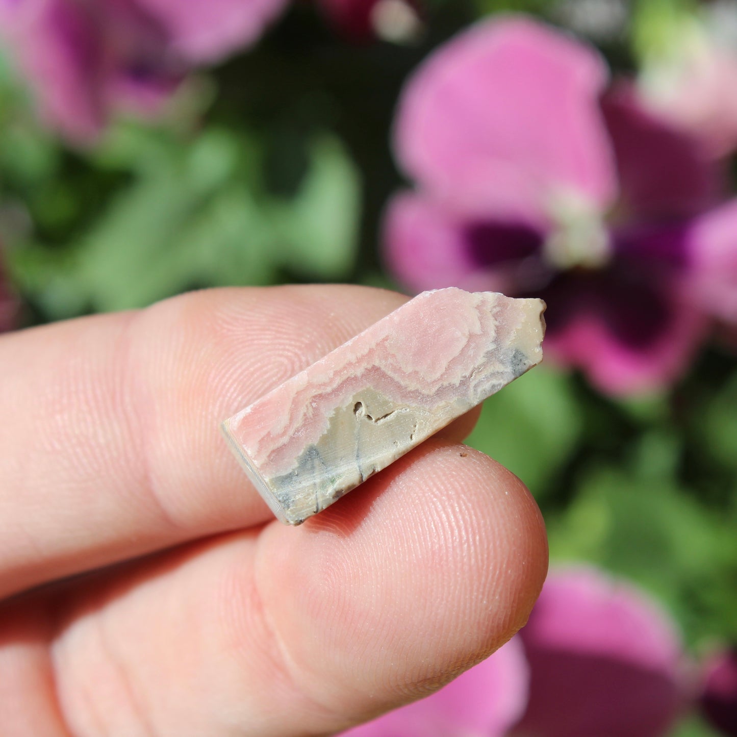 Rhodochrosite Part Polished Crystal