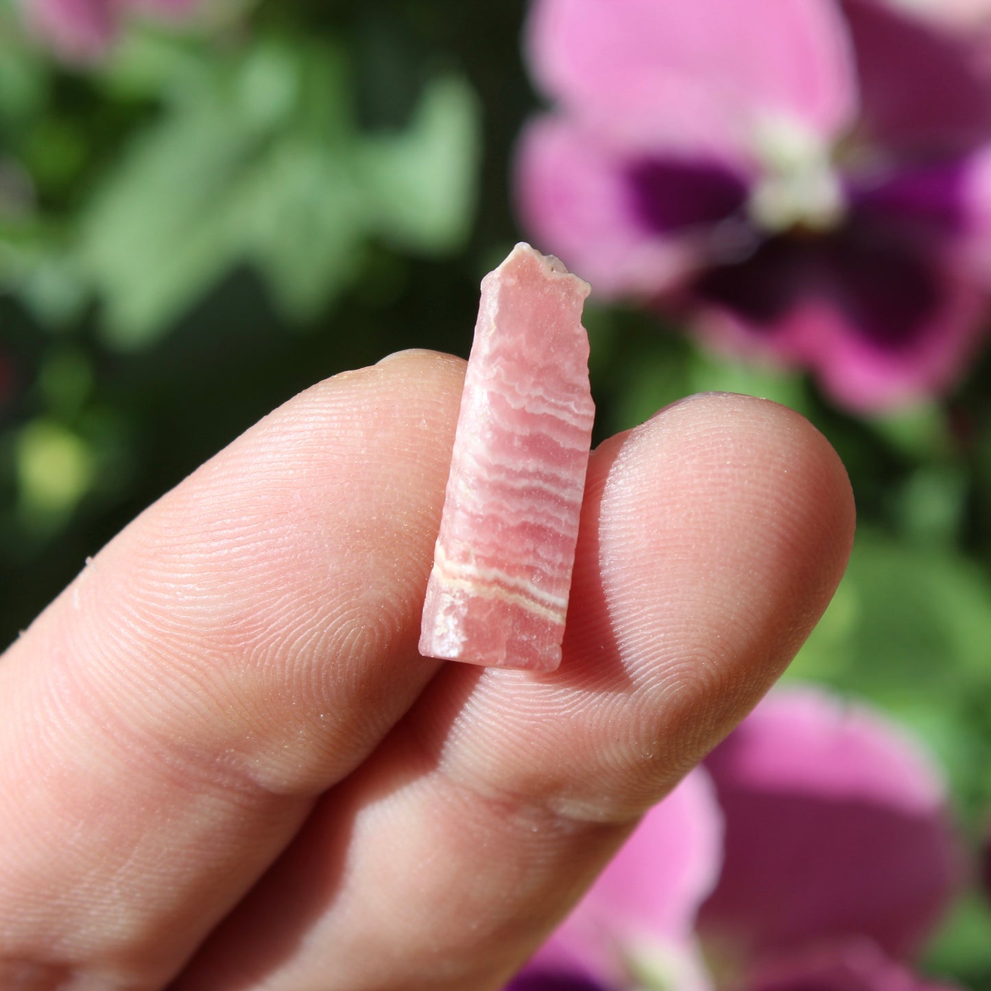 Rhodochrosite Part Polished Crystal